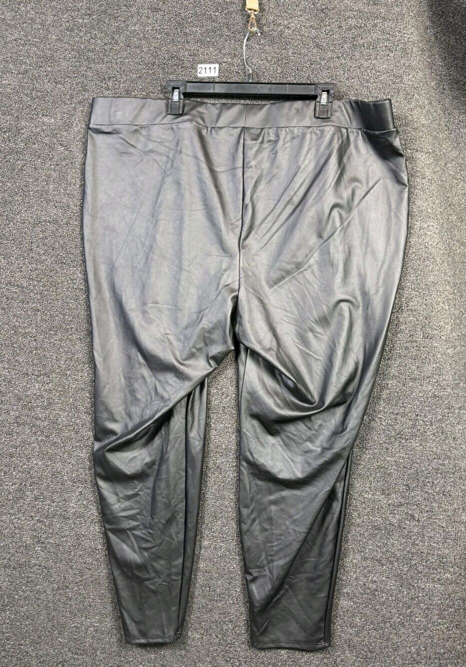 Torrid Faux Leather High Rise Pull-On Full Length Leggings Pants Womens 26 Black